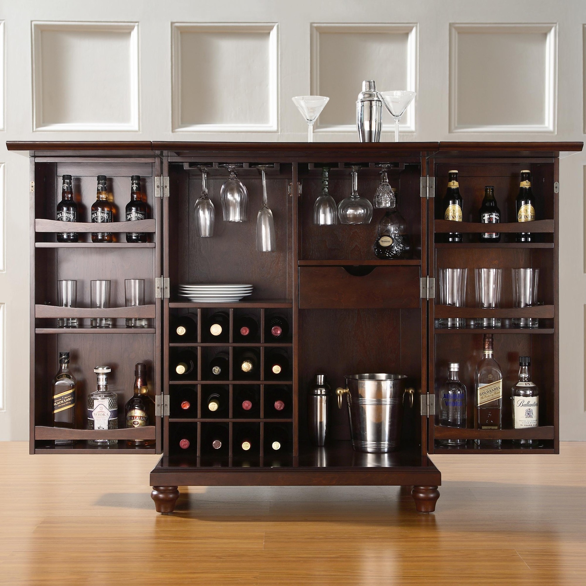 Creative Diy Home Bar Ideas With Wine Cellar Inside The Cabinet
